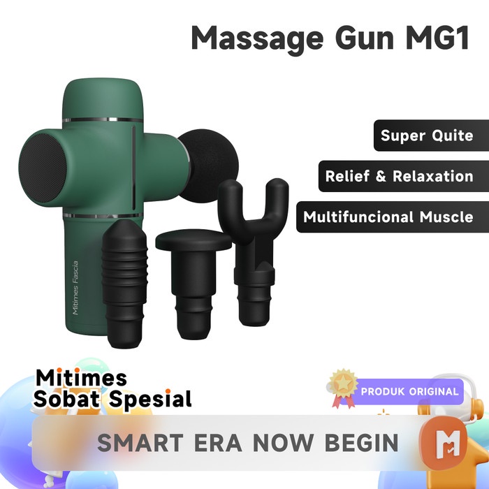 Mitimes Fascia Massage Gun MG1 Green Alat Pijat