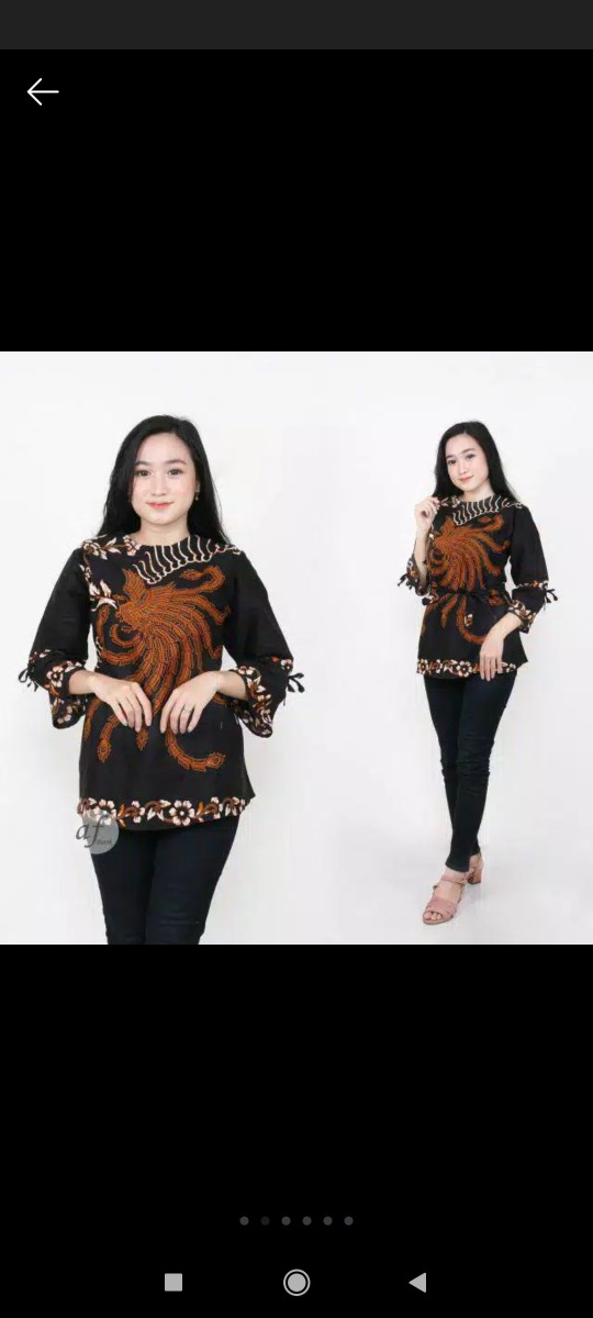 Blouse Batik Atasan Wanita Batik Jumbo Big Size Jumbo Xxl Xxxl 3l 4l 5l Murah