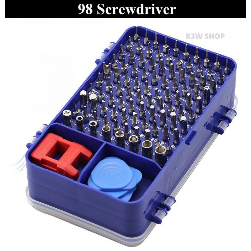 Taffware 115 in 1 Screwdriver Set Reparasi Smartphone Laptop Mini Precision Insulated Obeng Set ORiI