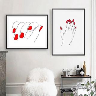 Makeup Girl Wall Pictures Art Print Fashion Beauty Canvas Painting Red Lip Art Poster Eyelash Quote Wall Decor Kartiny Shopee Indonesia