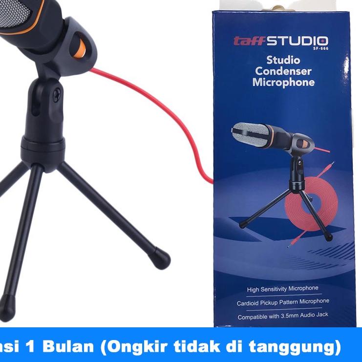 ➵ Mikrofon Microphone Kondenser Studio dengan Stand - SF666 - SF-666 ❈