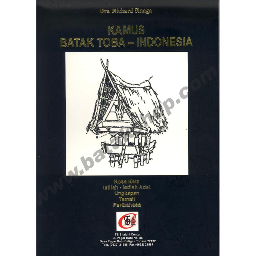 BUKU BATAK Kamus Batak Toba Indonesia