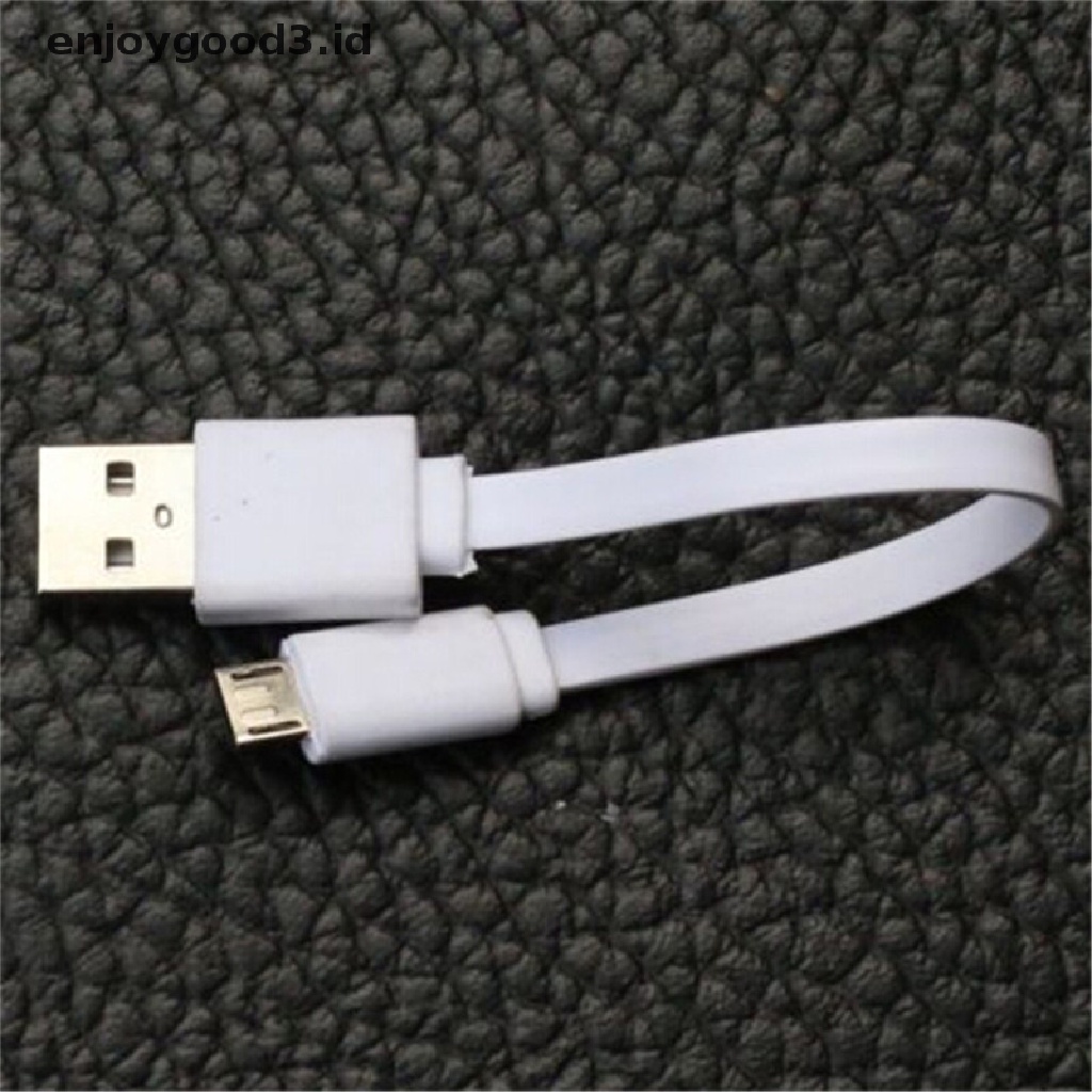 2pcs Kabel Data / Charger Micro Usb Ultra Pendek 20cm Untuk Power Bank