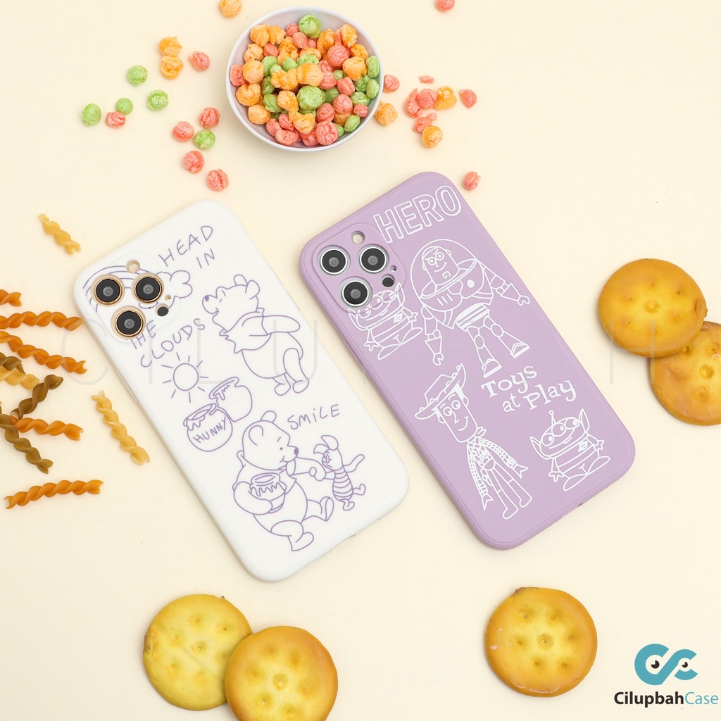 Hero Cute Cartoon Case Edge Full Cover for iPhone 6 7 8 SE 6+ 7+ 8+ X XR XS 11 12 MINI PRO MAX