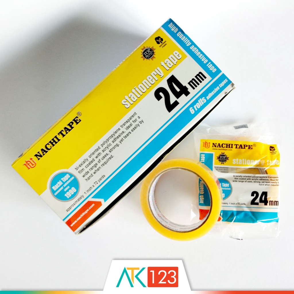 

Selotip / Isolasi Bening / Adhesive / Stationery Tape 24 mm (1'') Nachi Tape