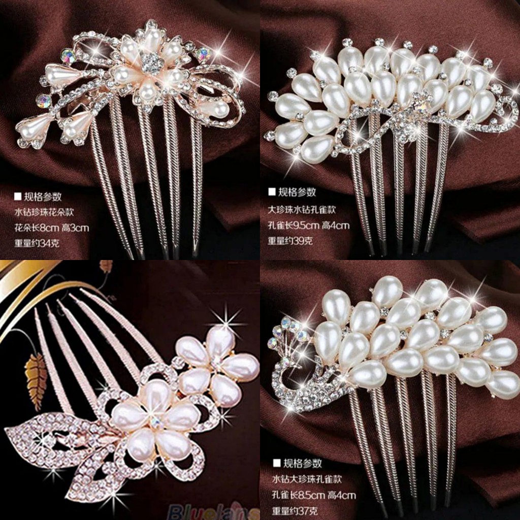 Sirkam rambut wanita zirkon premium elegan mode  import eropa terbaru