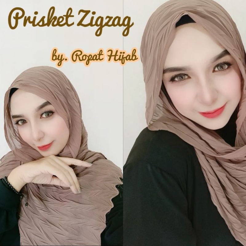 PASHMINA PLISKET ZIGZAG/PLISKET PADI/PASHMINA CERUTY PLISKET ZIGZAG