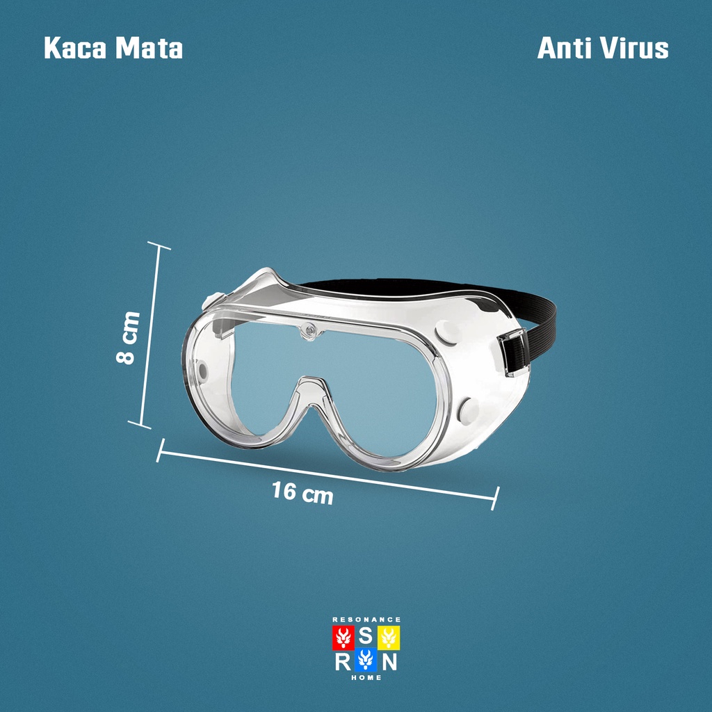 Kacamata Anti-Virus Transparan | Kacamata Safety Glass | Safety Goggle