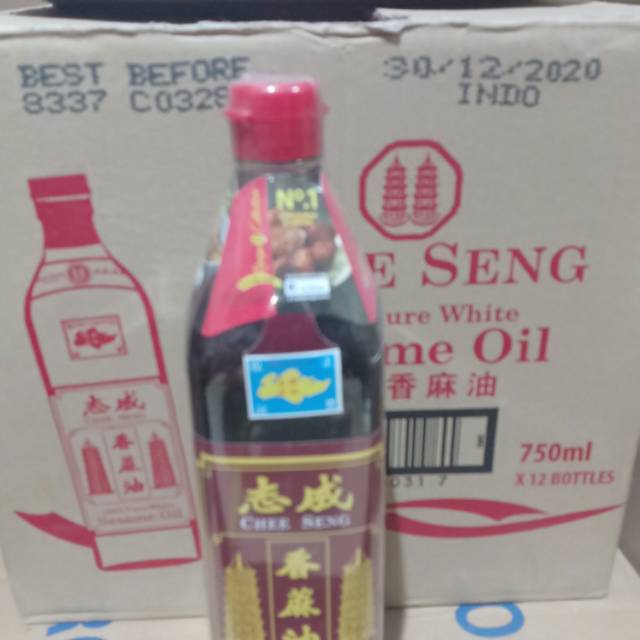 

CHEE SENG 100% SESAME OIL PURE WHITE. / MINYAK WIJEN. 750ML