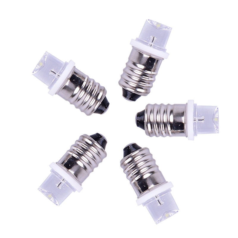 {LUCKID}5pcs/set E10 Led Bulb DC 3V 4.5V Instrument Bulb Indicator Bulb Flashlight Bulb