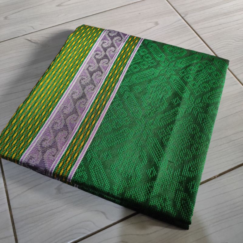 kemeja Songket Baron Hijau | Songket Tenun Hijau | Songket Hijau