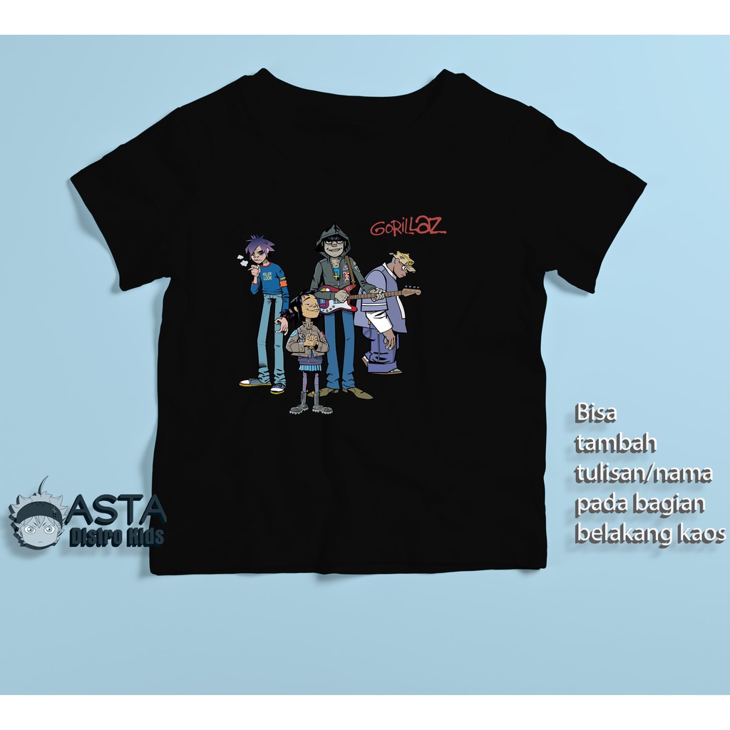 Tshirt Kaos Musik Anak Gorillaz