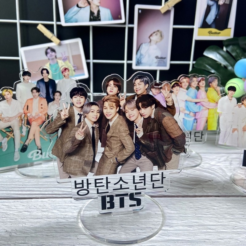 2021 KPOP BTS Standee Butter Festa Mini Bahan Akrilik Untuk Dekorasi Meja