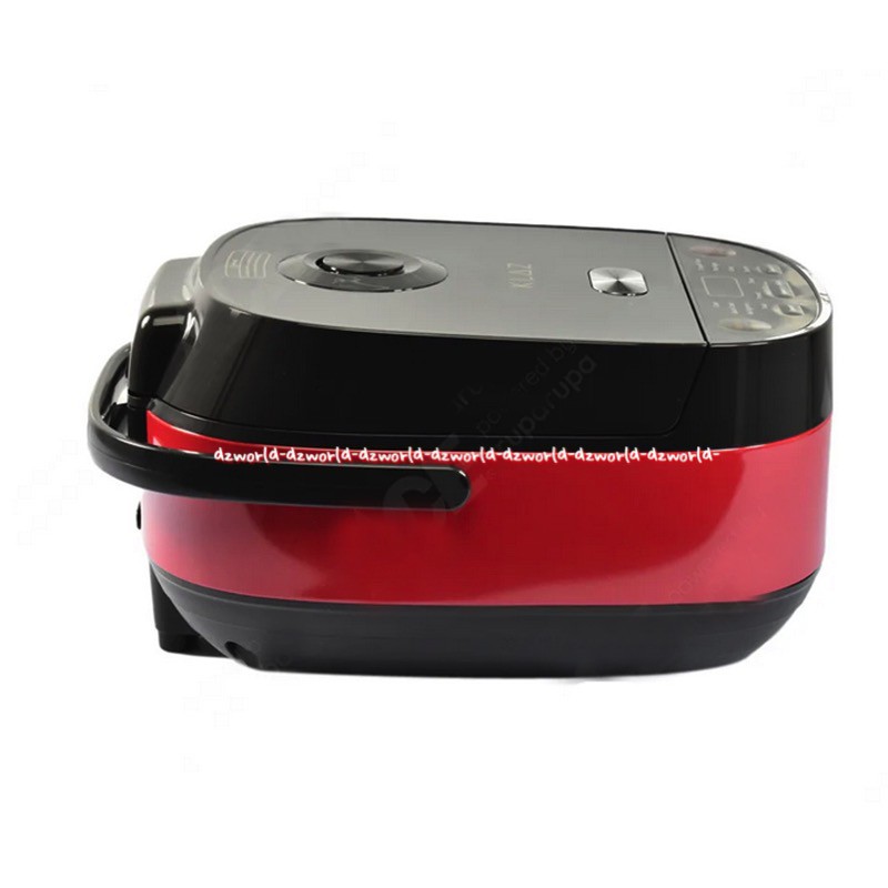 Klaz Rice Cooker Digital Red Black 1.5L Memasak Nasi Bubur Sup Kukus Biji-bijian Kue Claypot