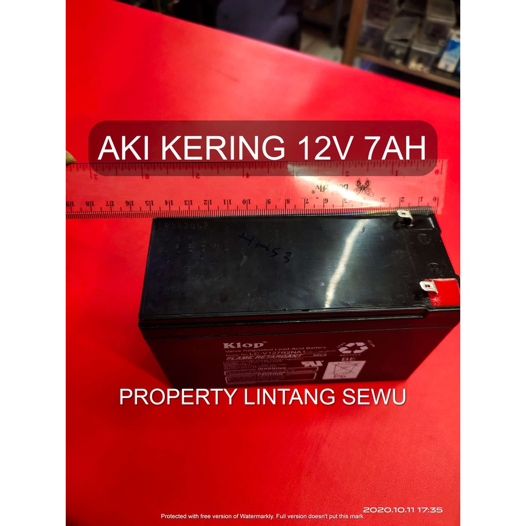 BATERAI Aki Kering Accu Kering 12 v 12 volt 7.2 Ampere Aki UPS  aki emergency