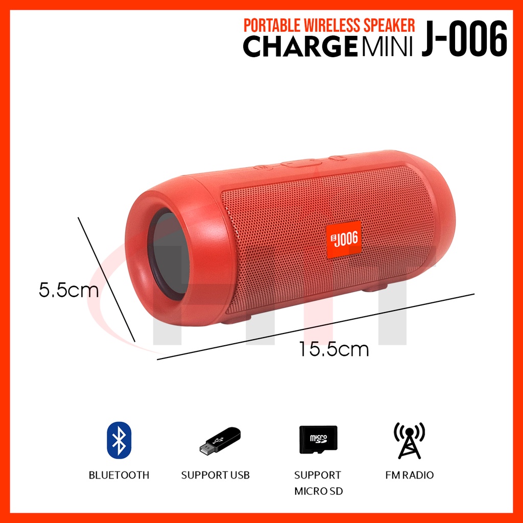 Speaker ERRLY J006 Portable Bluetooth Music Box Wireless Charge Mini