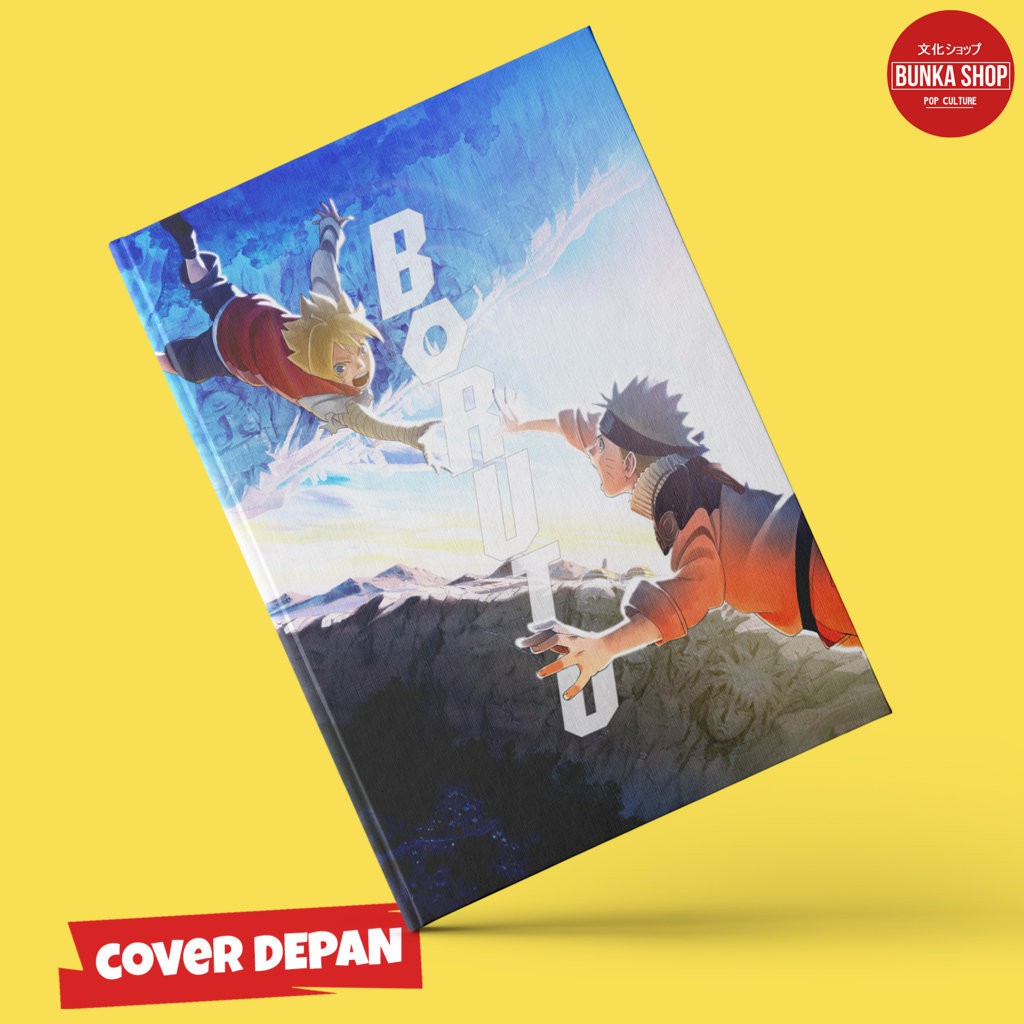 

Notebook Anima Naruto Boruto Dimension Hardcover A5 Buku Tulis Catatan Note Agenda Planner