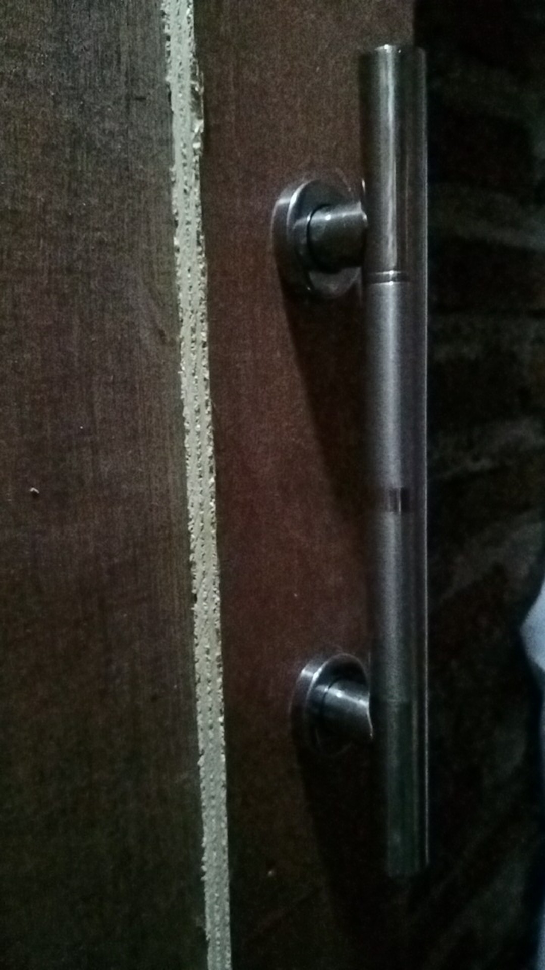 Handle Pintu Rumah Bulat 25 Cm Lis Dof Putih Tarikan Pintu Gagang Pintu Kunci Pintu 25 Cm Stainles