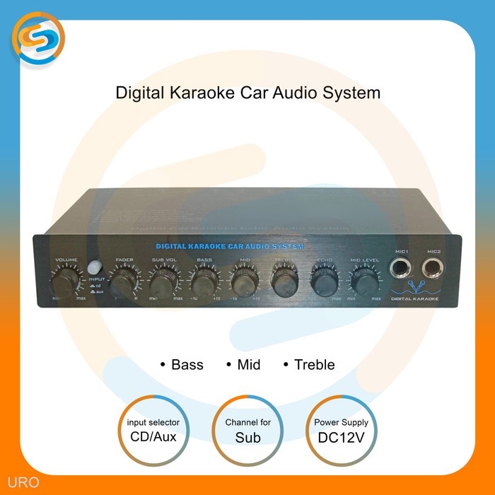 parametrik Pre amp - parametric digital karaoke car audio system uro