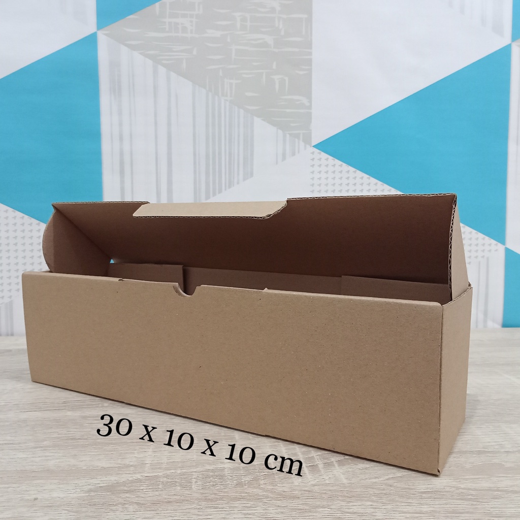 

Kardus 30 x 10 x 10 cm....Die Cut kotak aksesoris dll