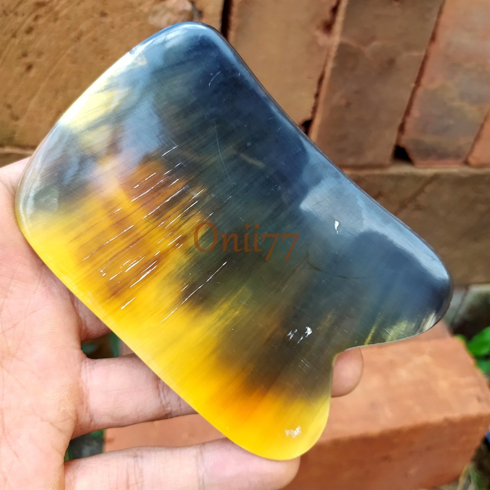 Alat terapi pijat guasha skincare tool kecantikan wajah tanduk sapi