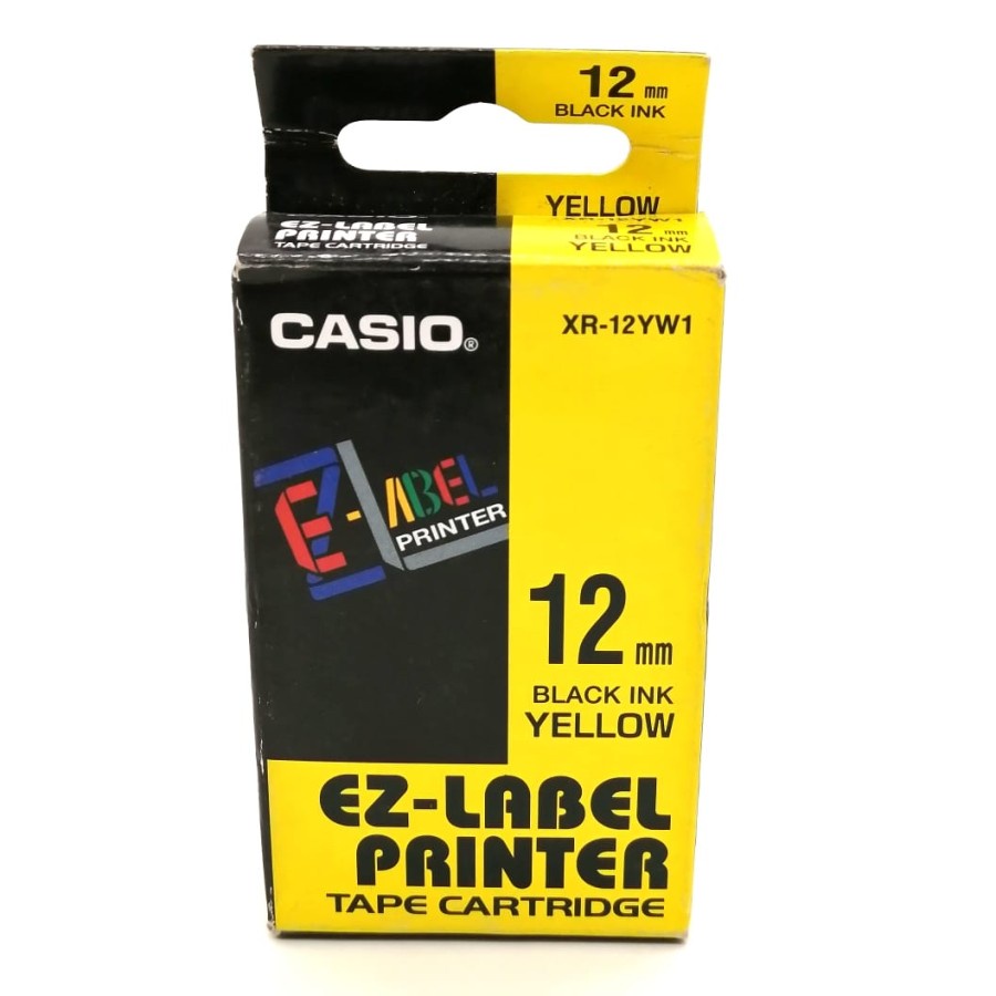 

EZ-LABEL PRINTER XR-12YW1 12MM BLACK INK YELLOW