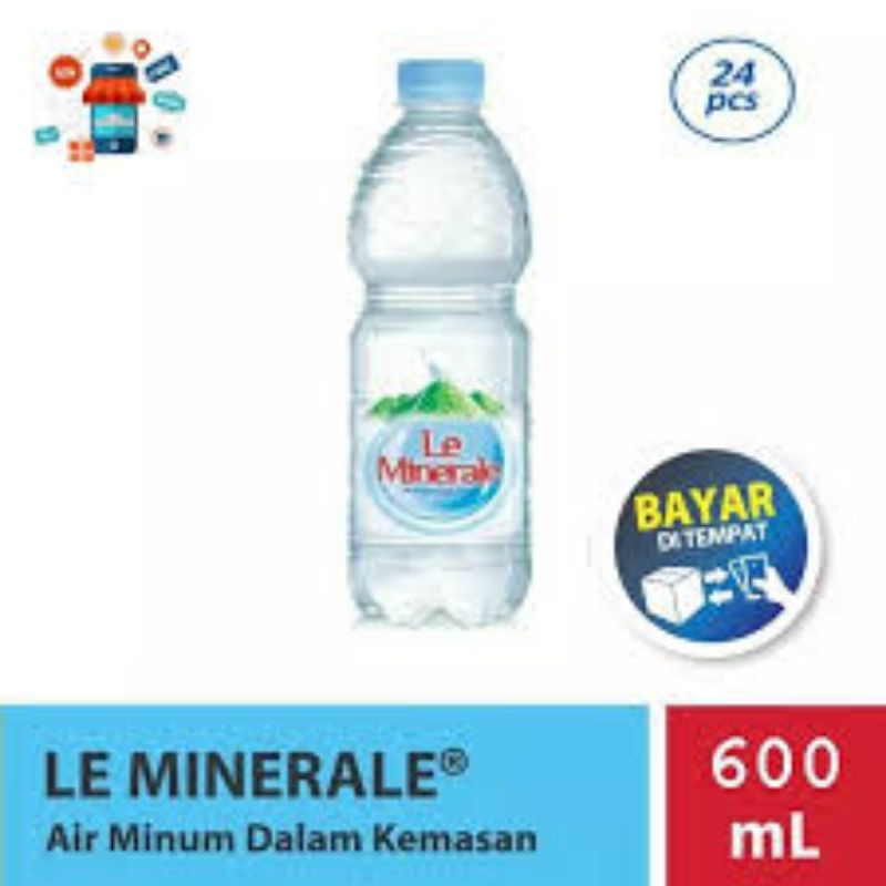 

Leminerale air minum mineral 600 ml (1 pack =24botol ) GOJEK /GRAB ONLY