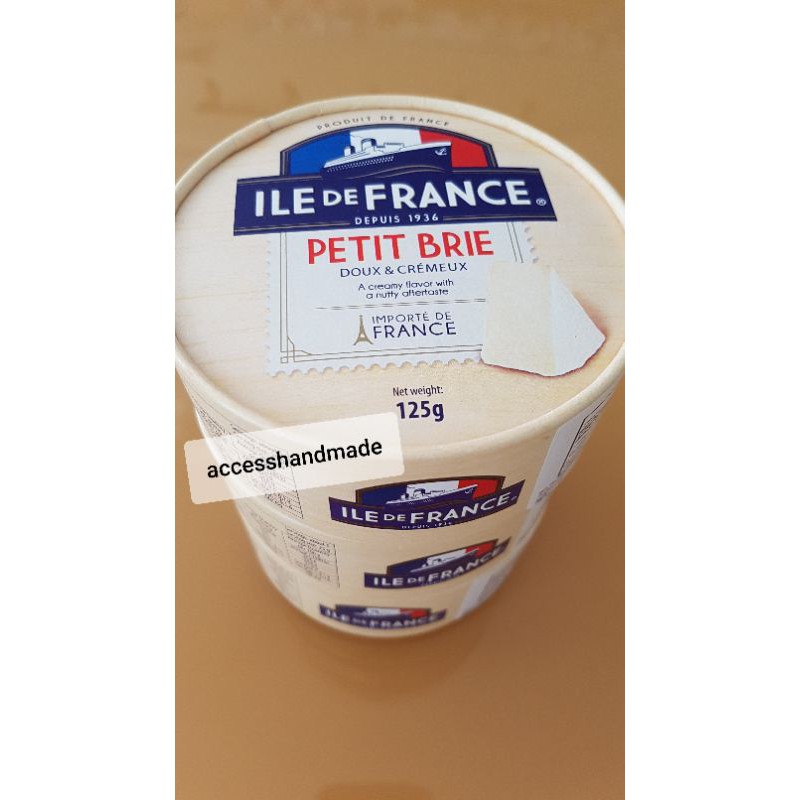 

Ile De France Petit Brie soft cheese keju lumer import petite