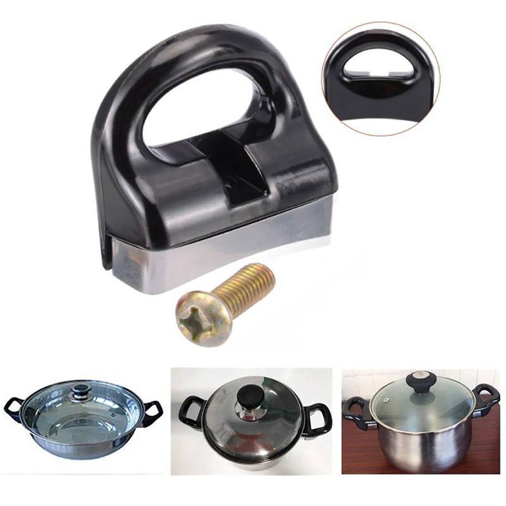 Solighter 2pcs Pegangan Panci Alat Dapur Ringan Dengan Sekrup Pegangan Samping