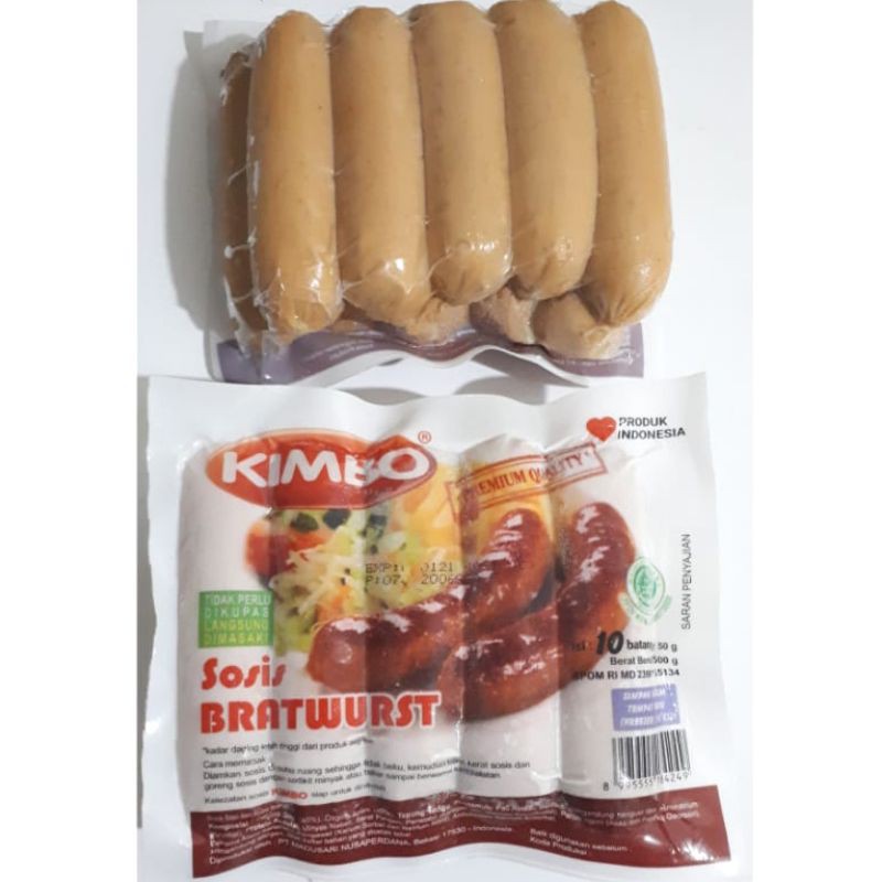 

Kimbo Sosis Sapi Bratwurst ( isi 10 ) 500 gram