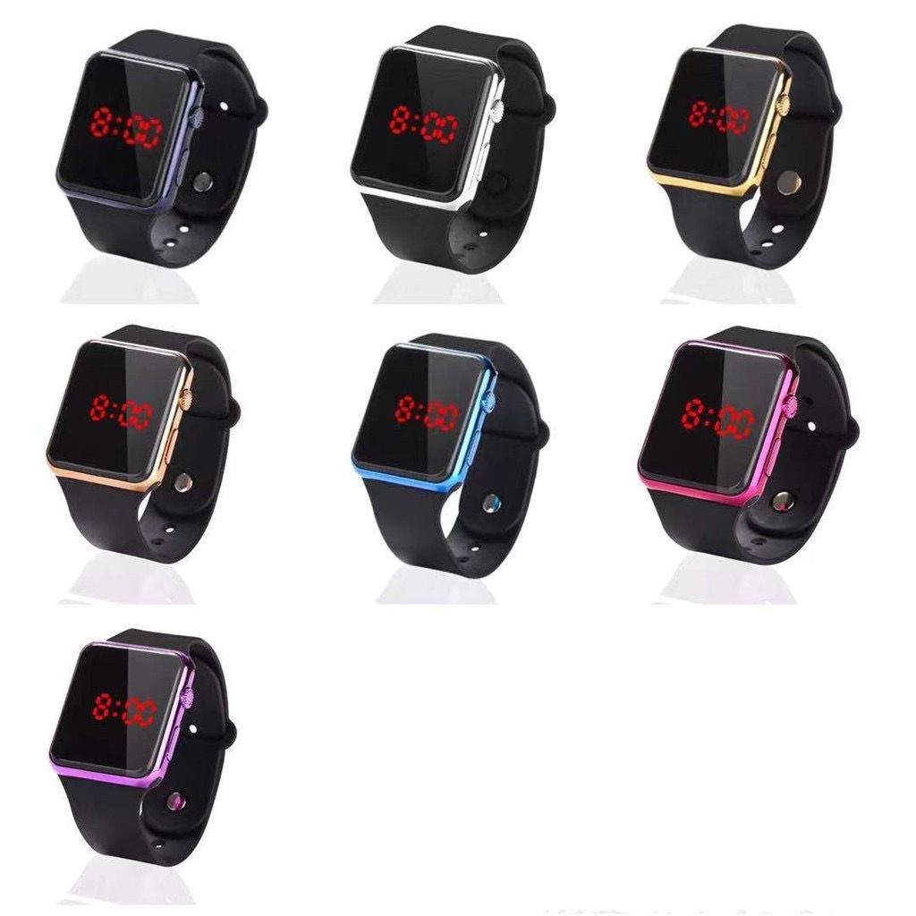 BAJ JAM TANGAN WANITA PRIA DIGITAL RUBBER LED WATCH GROSIR ORIGINAL HIGH QUALITY JF095