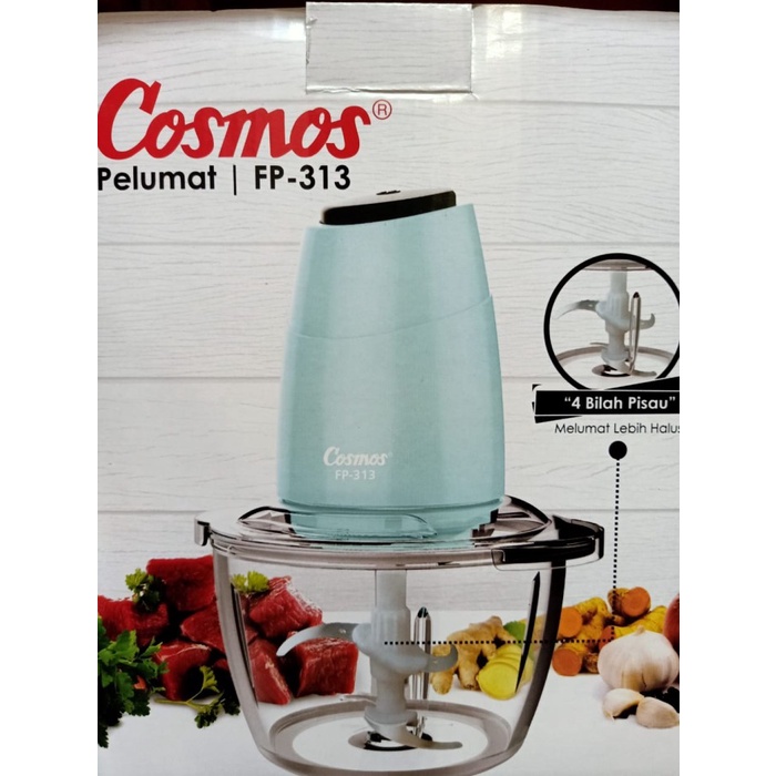 

COSMOS Food Processor 1.2 Liter FP-313 Chopper Cosmos bahan beling - Tosca - BARU