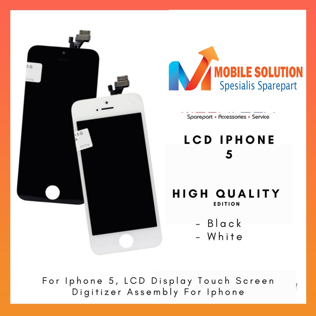 GROSIR LCD TOUCHSCREEN FULLSET IP 5 SUPER 100% GARANSI 1 BULAN + PACKING BUBBLE