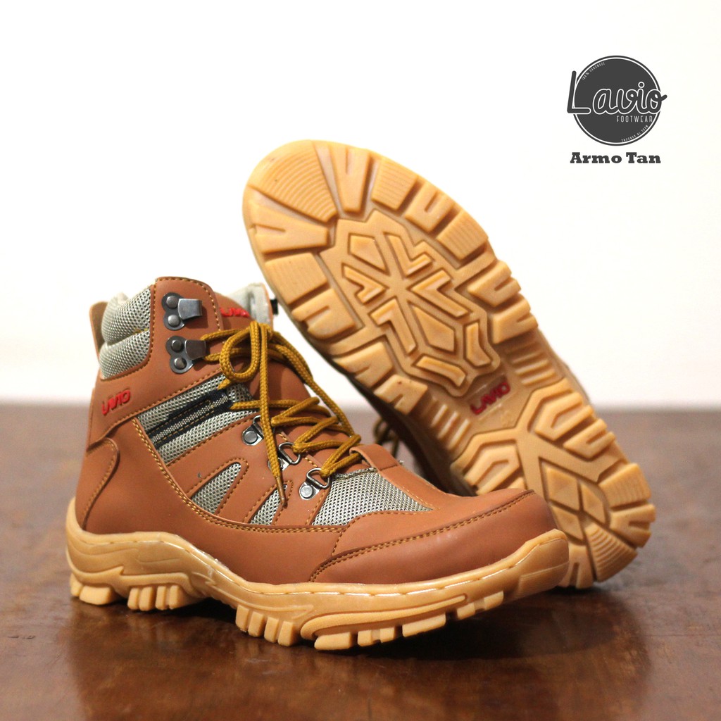 Sepatu Safety Boots Pria Keren Lavio Armo Original