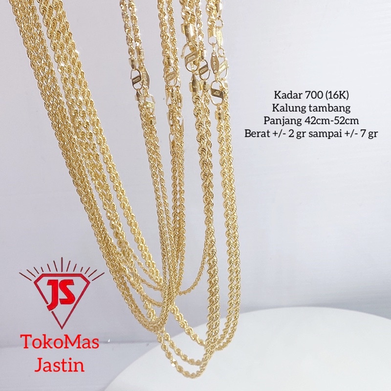 KALUNG NEW TAMBANG PANJANG KADAR 700/16K