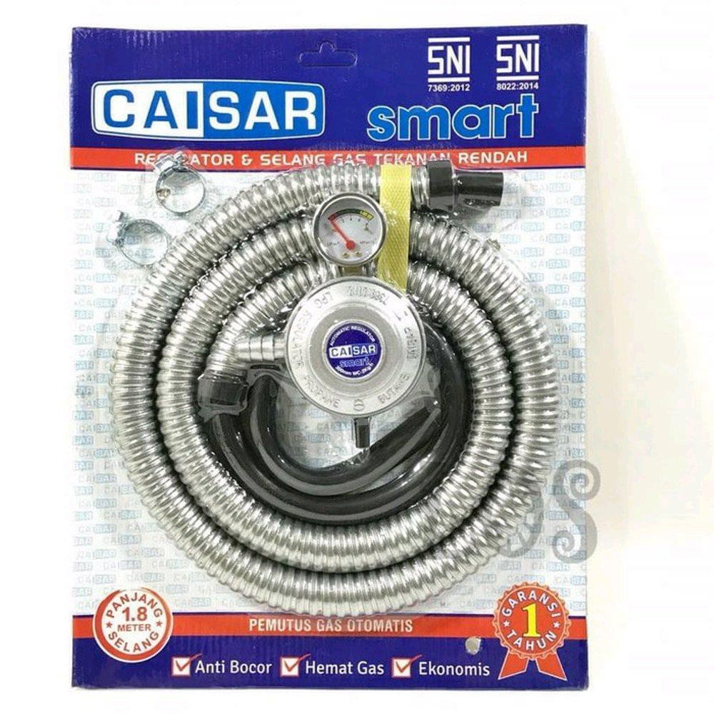 CAISAR Smart Selang Paket Regulator Cocok Utk Tabung Ga 3kg 12kg Bright Gas