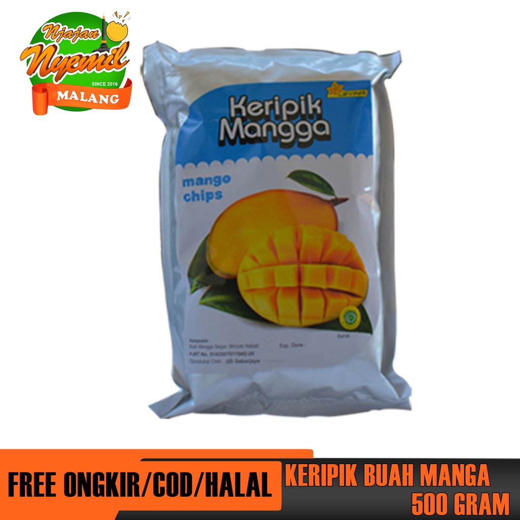 

KERIPIK BUAH MANGGA KEMASAN 500 GRAM