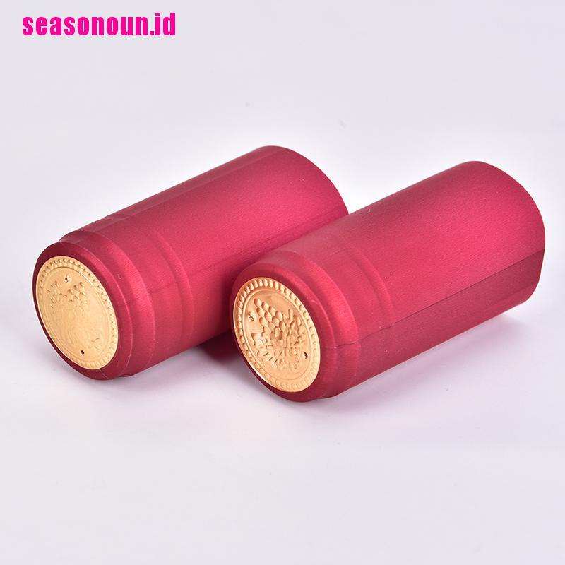 10 Pcs Penutup Botol Wine Bahan PVC Tahan Panas