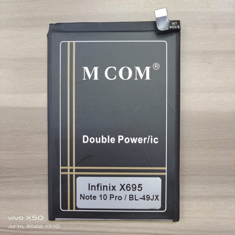 Battery Batere Batre Baterai Double Power Mcom Infinix Note 10 Pro X695 X695C X695D BL-49JX BL49JX