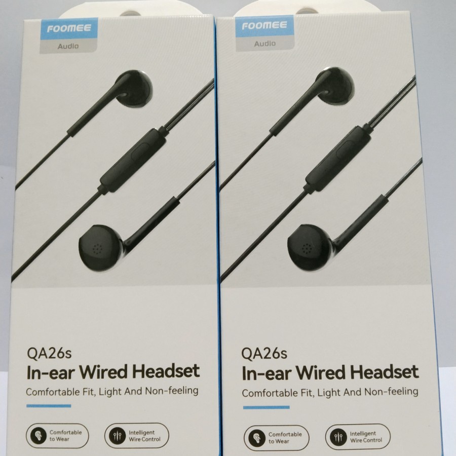 Headset Stereo Audio FOOMEE QA26S Earphone Hifi Sound Handsfree With Mic jack 3.5mm