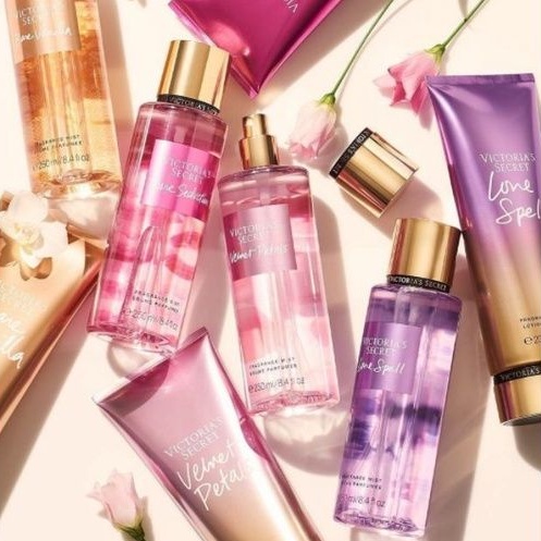 VICTORIA'S SECRET VS FRAGRANCE BODY MIST 250 ML COCONUT PASSION BARE VANILLA AQUA KISS LOVE SPELL ADDICT STRAWBERRIES &amp; CHAMPAGNE VELVET PETALS RUSH SECRET CHARM PEAR GLACE AMBER ROMANCE PURE SEDUCTION ROMANTIC TEMPTATION MIDNIGHT BLOOM RADIANT BERRY MIX