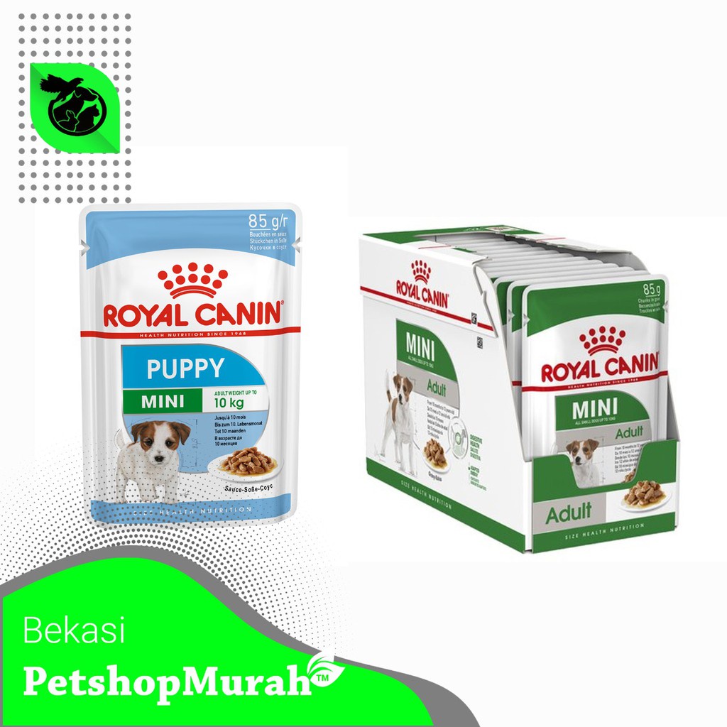 Royal Canin Mini puppy / Adult Makanan Anjing Dewasa Wet 1x85gr