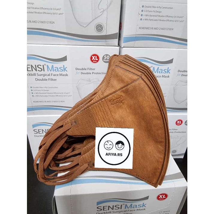 Masker Sensi Duckbill isi 50 Pcs/Box 4 Ply Double Filter Terbaru