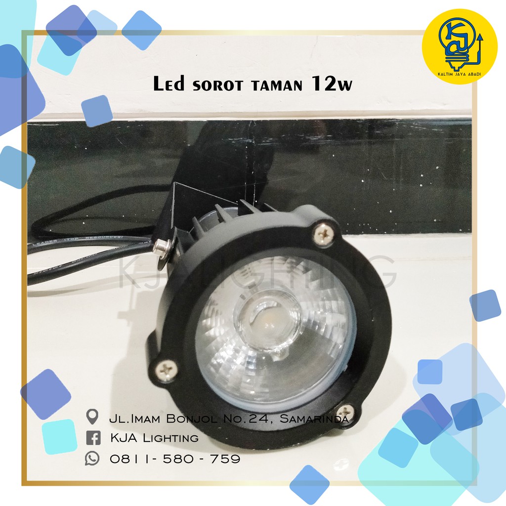 LAMPU SOROT TAMAN LED 12WATT -SPOTLIGHT 12 WATT VACOLUX