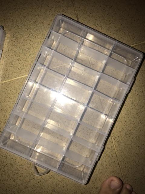 [best Quality] Kotak Penyimpanan Perhiasan Genenic Seperate Box 28 Slot