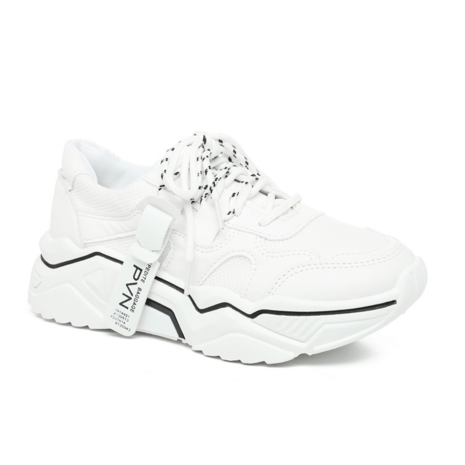 PVN Jipyeong Sepatu Sneakers Wanita Sport Shoes Casual Putih 099-White/White