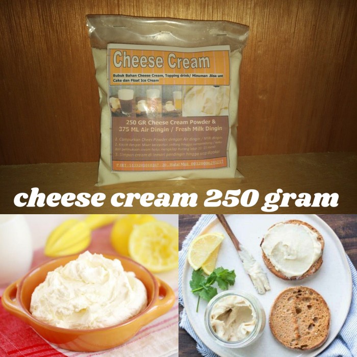 

Krim- Topping Cream Cheese Tea 250 Gram - Bubuk Cheese Foam Instan 250 Gram -Krim.
