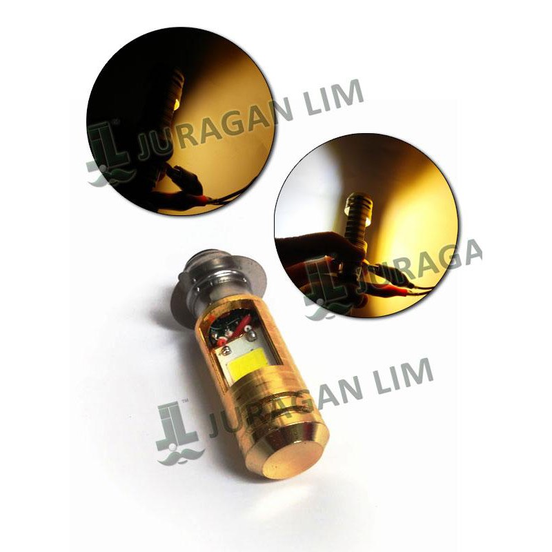 Lampu Utama Headlamp LED 2 SISI TITIK Xenon Motor M5   H6   2 WARNA