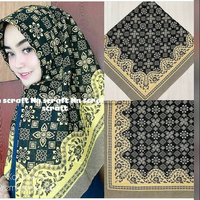 Voal batik kuning hitam