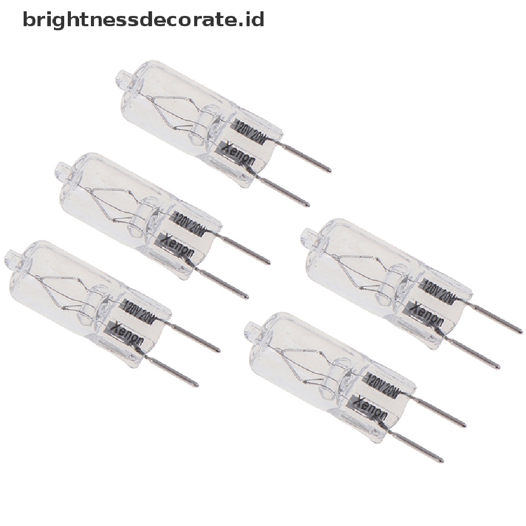 5 Pcs Lampu Halogen G8 120V 20W G8 Pin